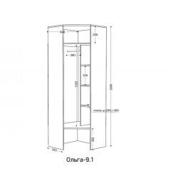 ОЛЬГА 9.1 Шкаф угловой без зеркала | фото 2