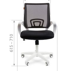 Кресло для оператора CHAIRMAN 696 white (ткань TW-12/сетка TW-04) | фото 4